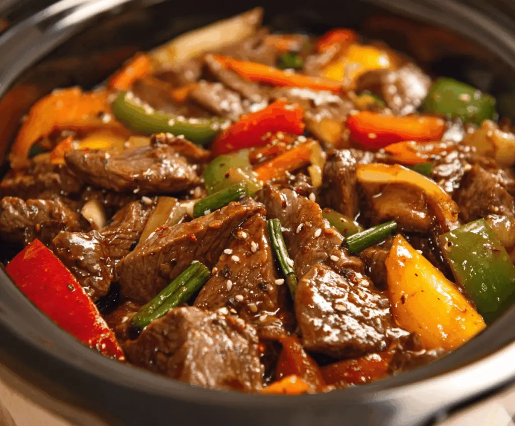Pepper Steak in a Crock Pot