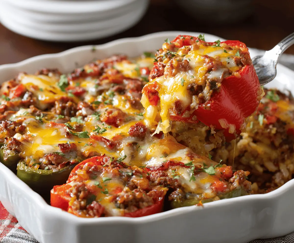 Delicious Pioneer Woman Stuffed Pepper Casserole Recipe