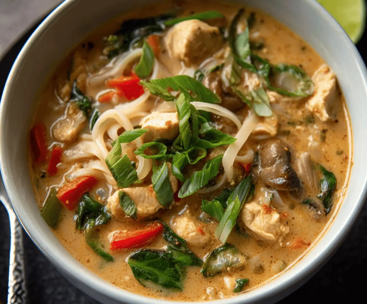 Simple Thai Chicken Soup Creation