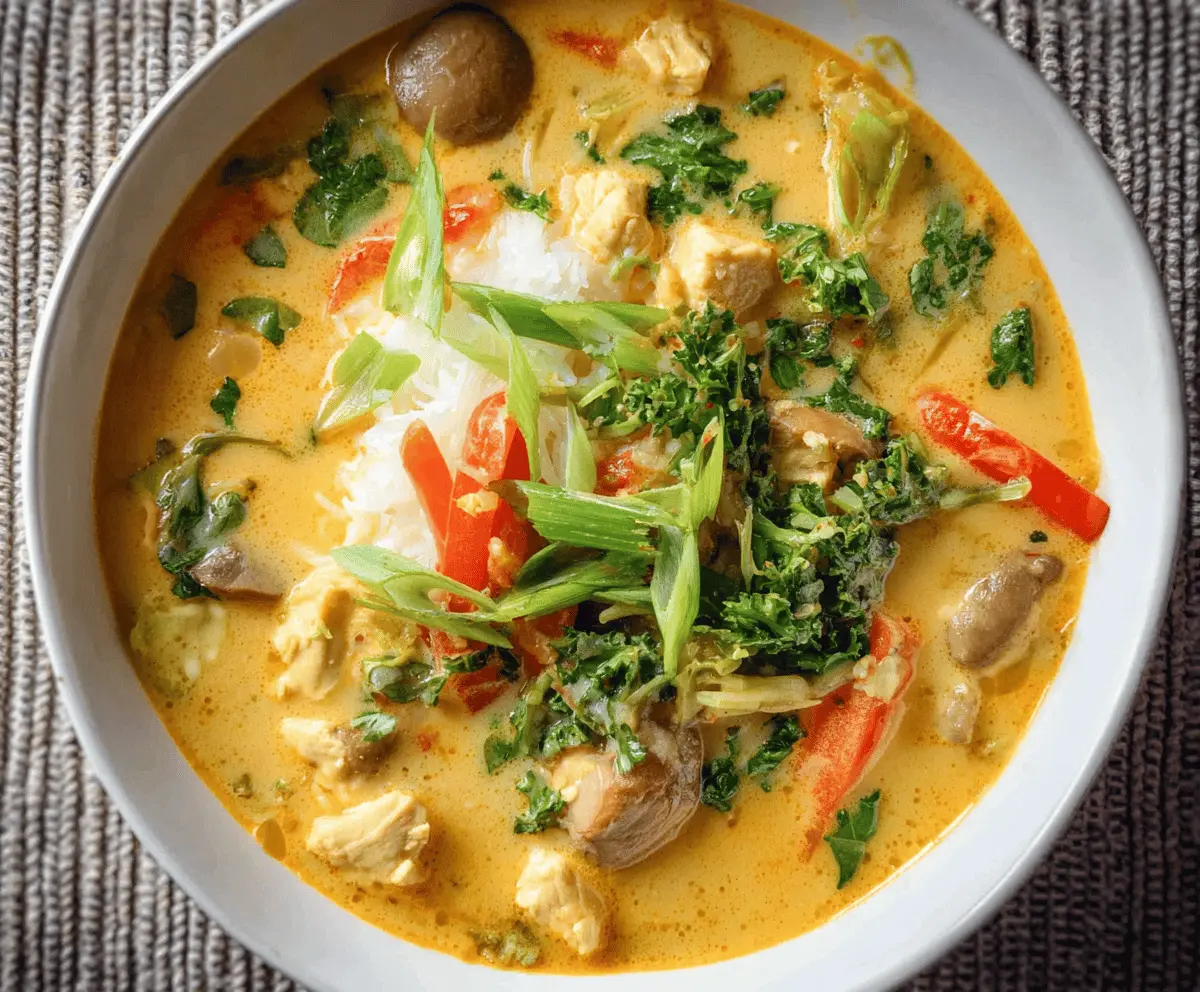 Simple Thai Chicken Soup Creation