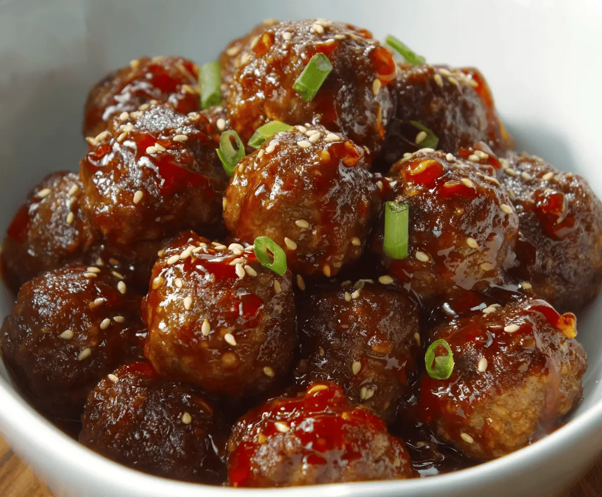 Sweet Chili Meatballs Crockpot