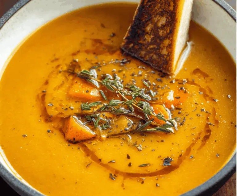 Tasty Roasted Winter Vegetable Soup Recipe