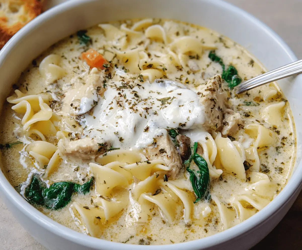 White Lasagna Soup