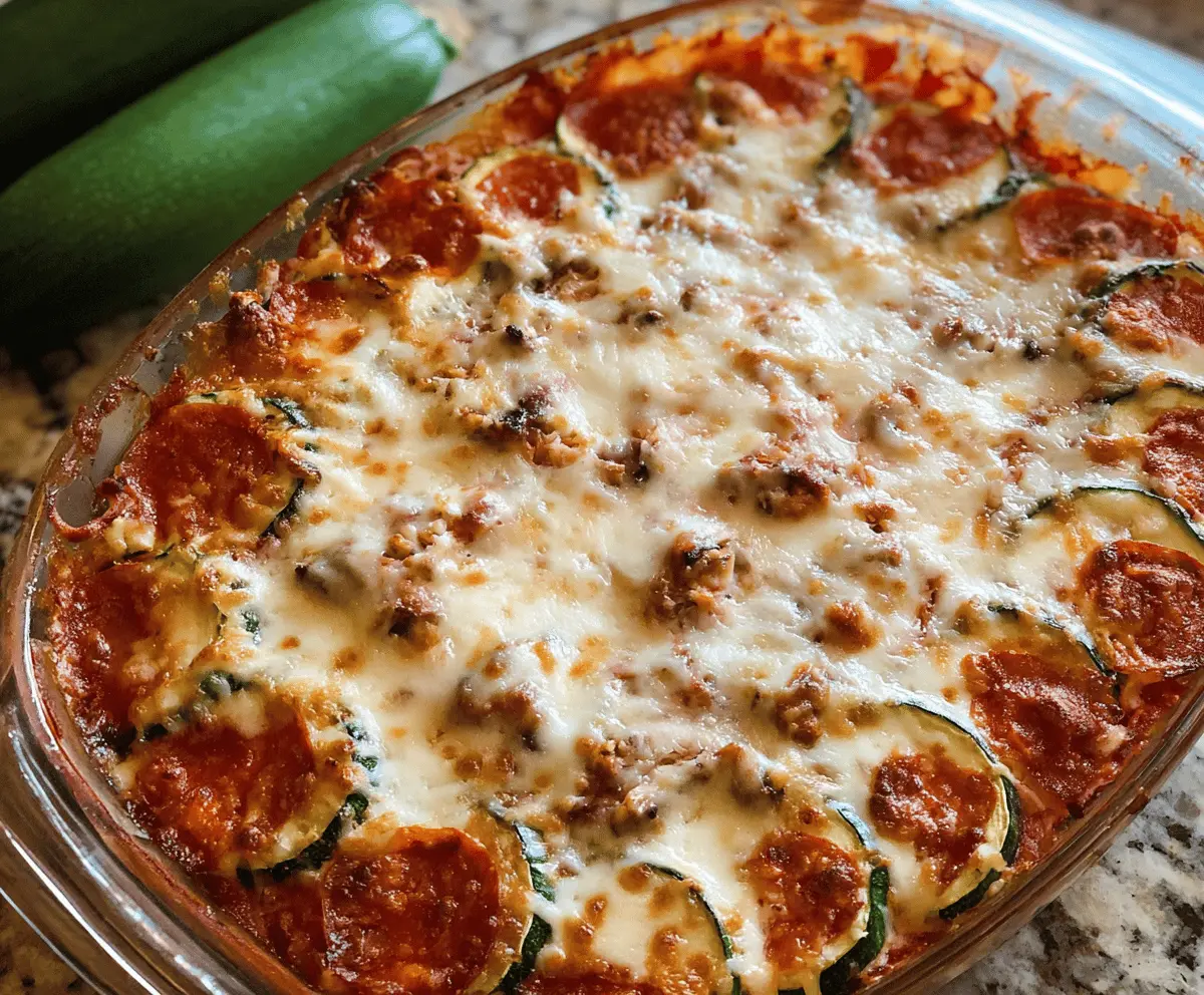Zucchini Pizza Casserole