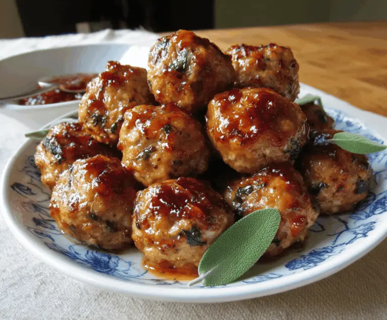 Apple & Sage Turkey Meatballs
