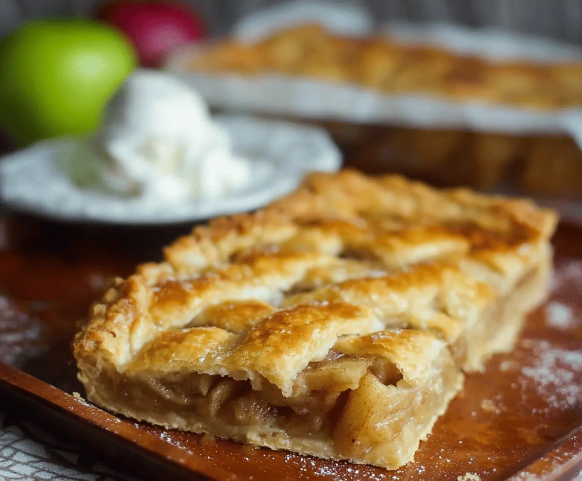 Easy Apple Slab Pie Recipe with a Crispy Crust