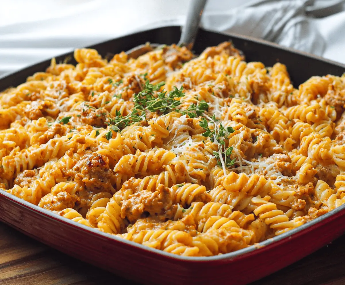 Cheesy Ground Turkey Pasta Recipe – Creamy & Easy Comfort Food