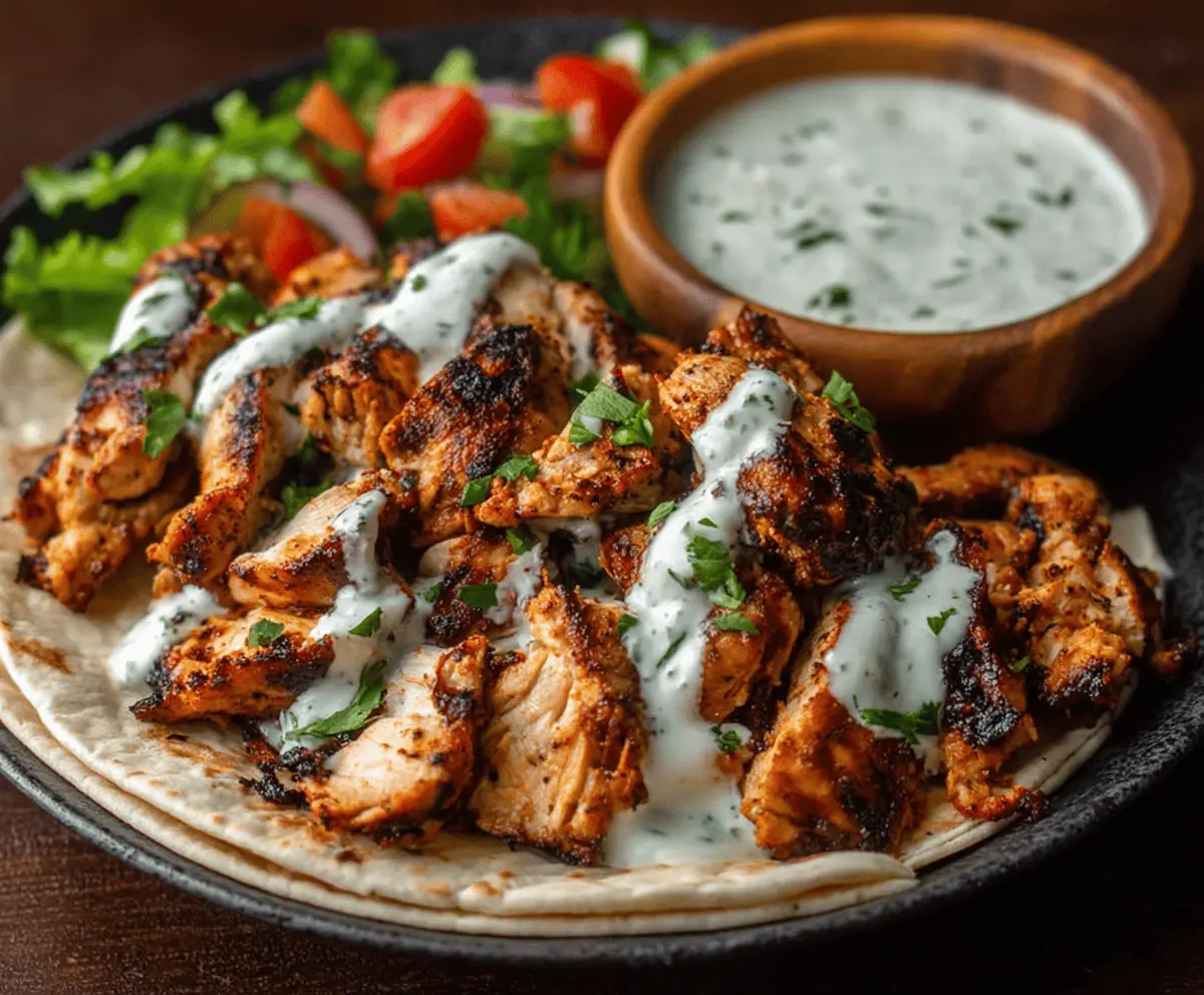 Easy Chicken Shawarma with Garlic Sauce