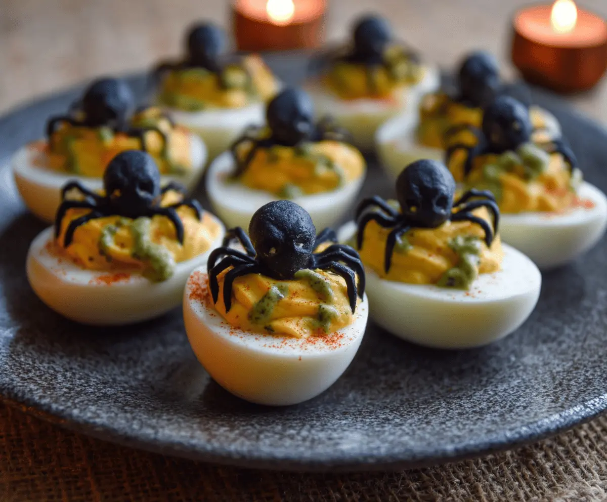 Creepy Deviled Eggs Recipe – Easy Spooky Halloween Appetizer