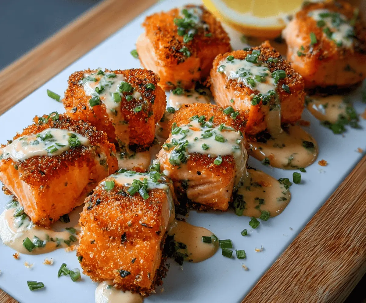 Crispy Bang Bang Salmon Bites Recipe – Easy & Spicy Appetizer