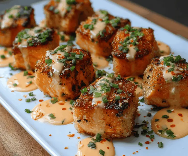 Crispy Bang Bang Salmon Bites
