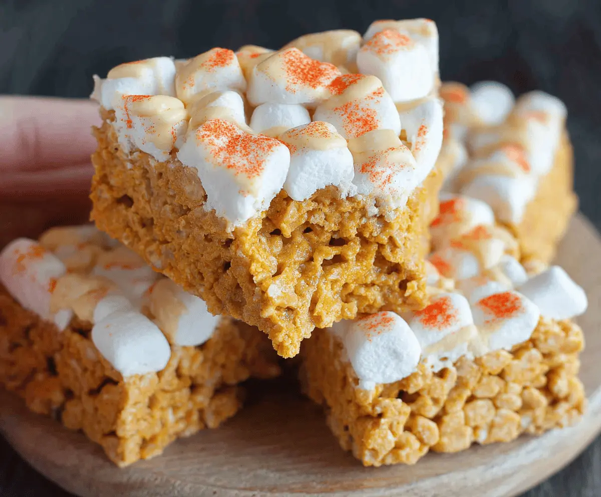 Easy Pumpkin Pie Marshmallow Treats Recipe – Quick & Delicious Fall Dessert
