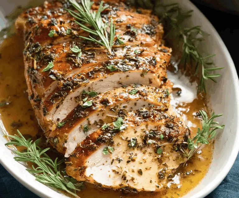 Garlic Herb Slow Cooker Turkey Breast