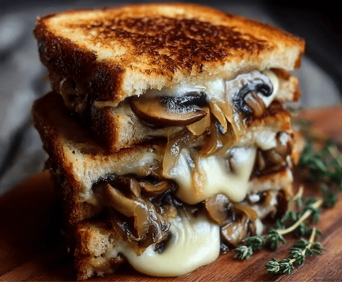 Ultimate Grilled Cheese with Gouda & Roasted Mushrooms