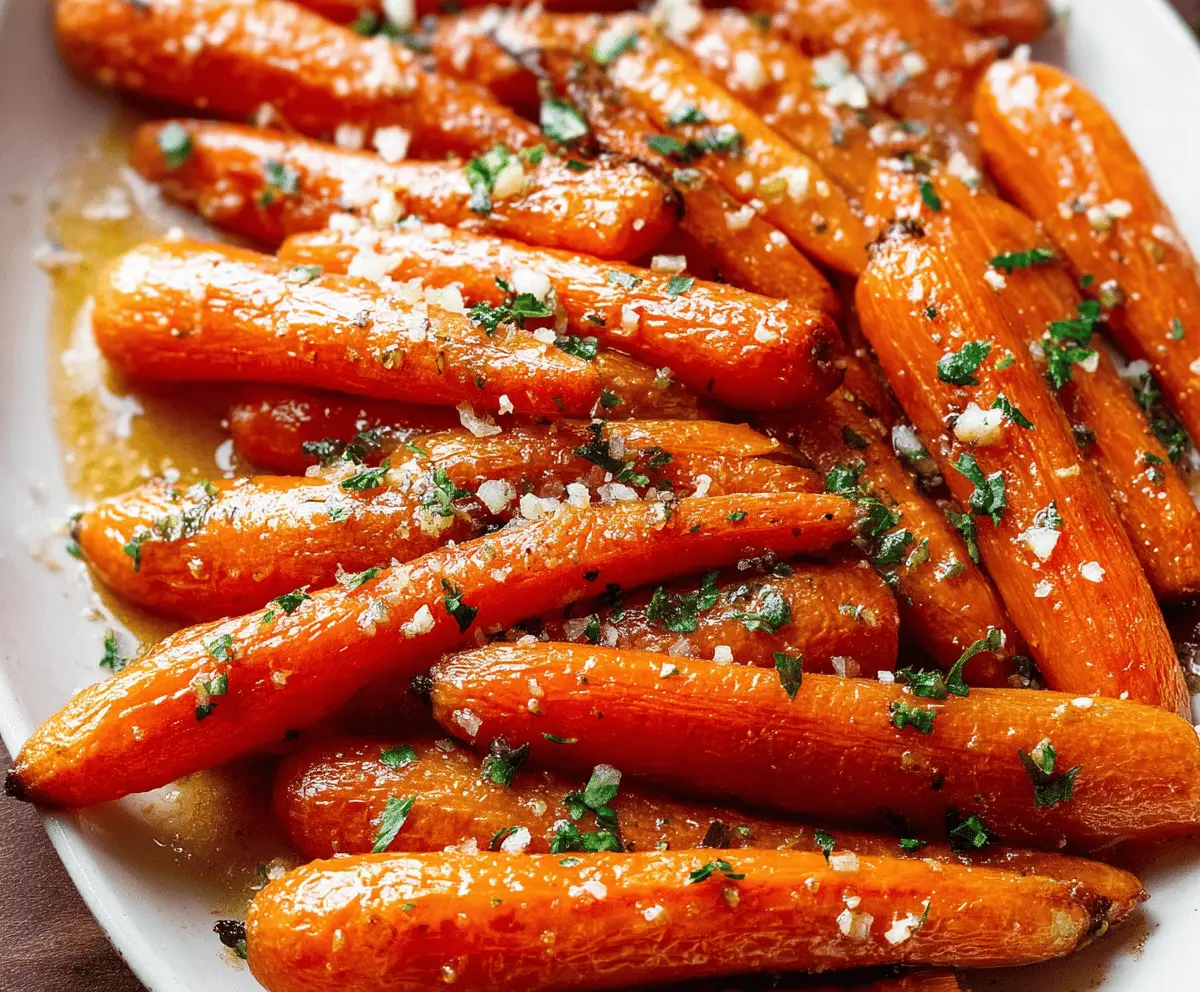 Easy Honey Garlic Roasted Carrots Recipe – Sweet & Savory Side Dish