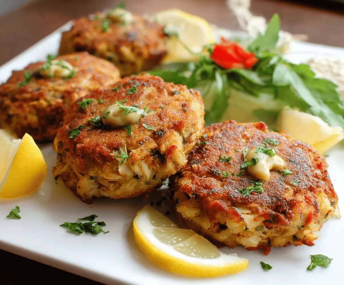 Maryland Style Crab Cakes Recipe - Perfectly Crispy & Juicy