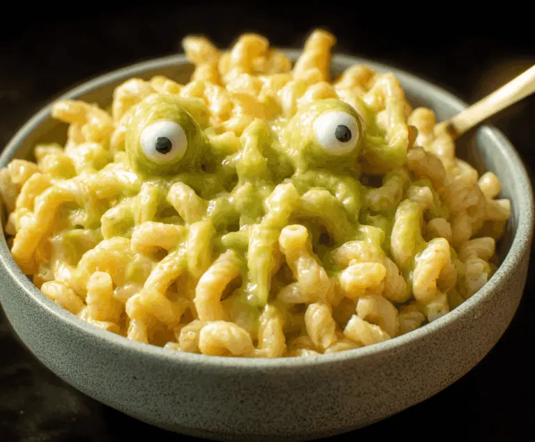 Monster Mac and Cheese – Creepy Halloween Dinner