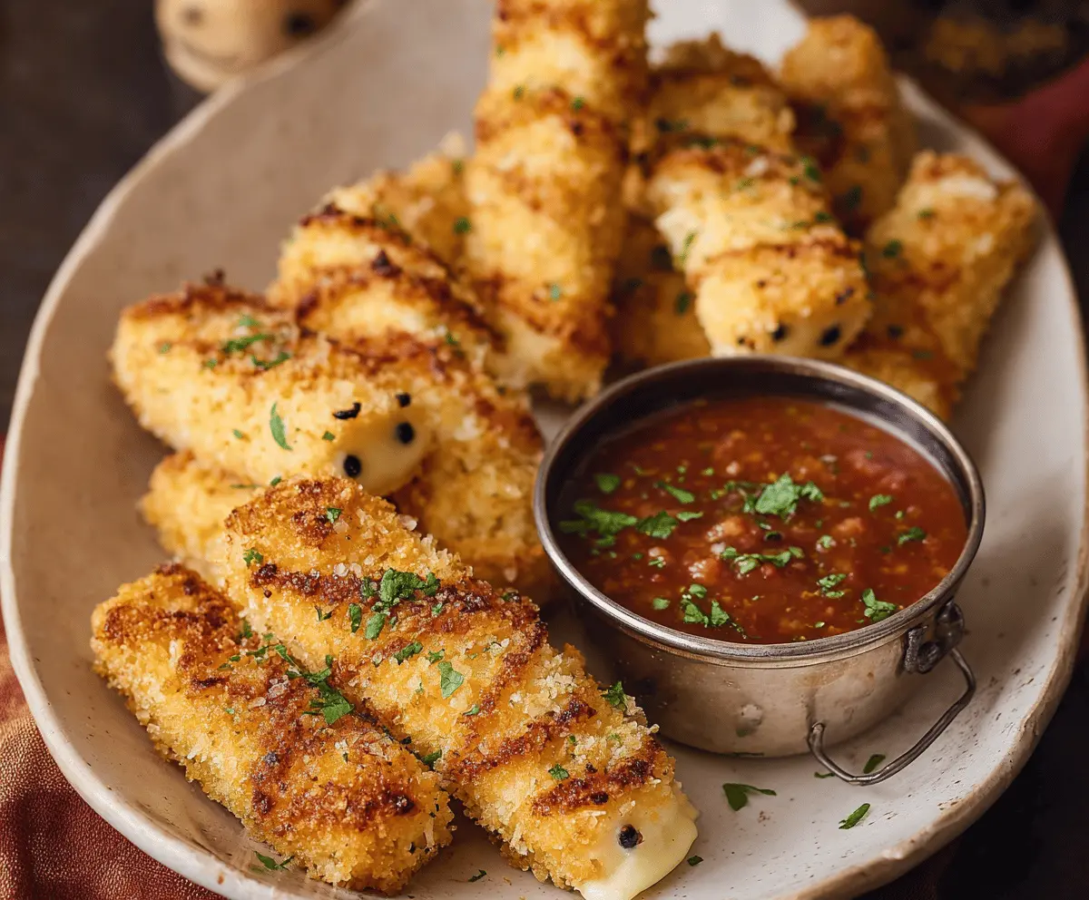 Crispy Mummy Mozzarella Sticks Recipe – Easy Halloween Snack
