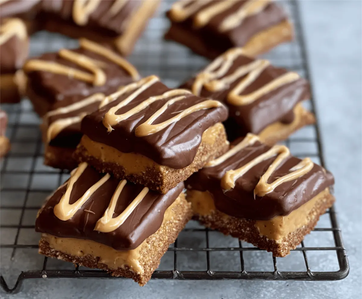 No-Bake Buckeye Graham Cracker Bites: Easy Peanut Butter Chocolate Treats