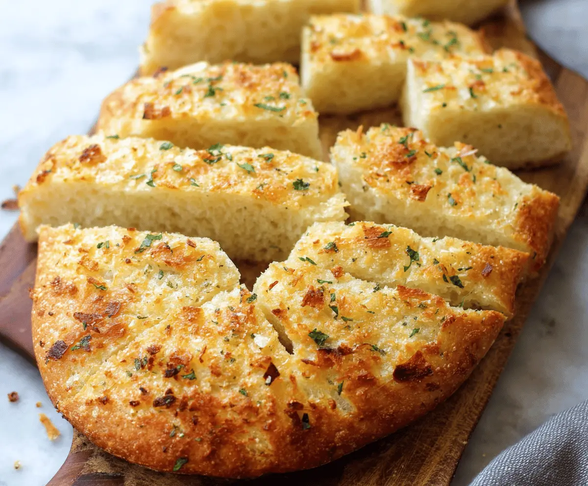 Easy Parmesan Garlic Artisan Bread Recipe – Fresh & Delicious!