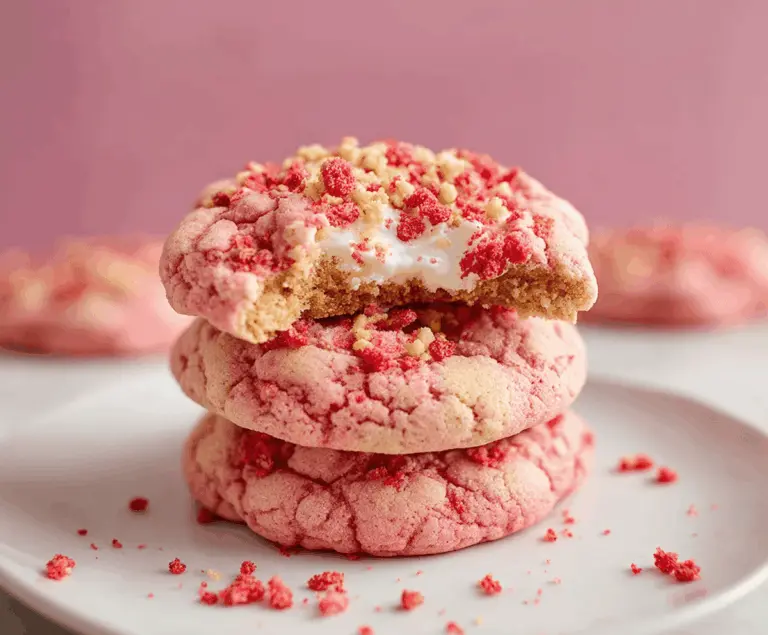Strawberry Crunch Cookies