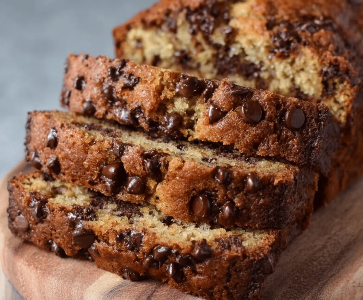 Super Moist Chocolate Chip Banana Bread Recipe – Easy & Delicious