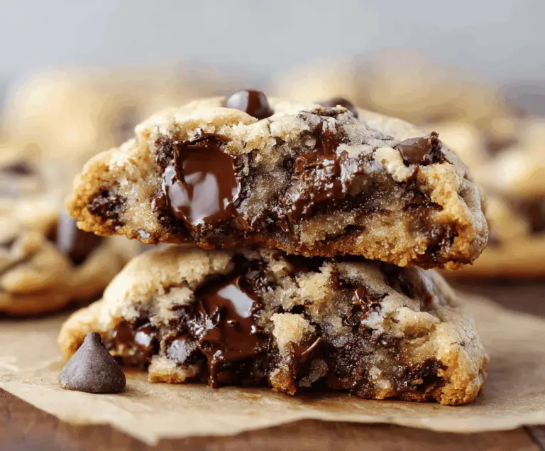 Ultra Thick Bakery Style Chocolate Chip Cookies – Crispy Edges, Gooey Centers