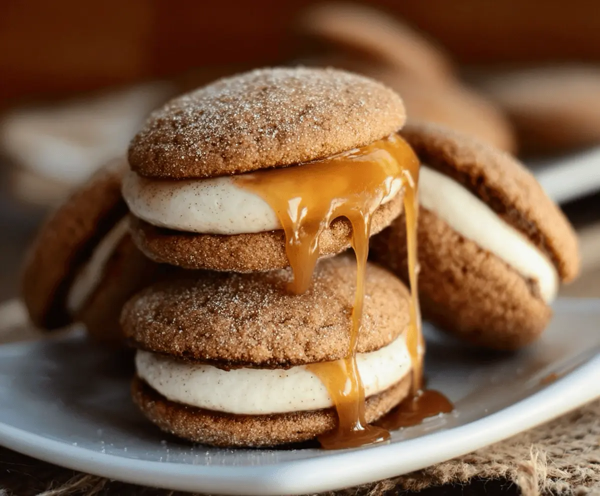 Apple Cider Whoopie Pies with Caramel