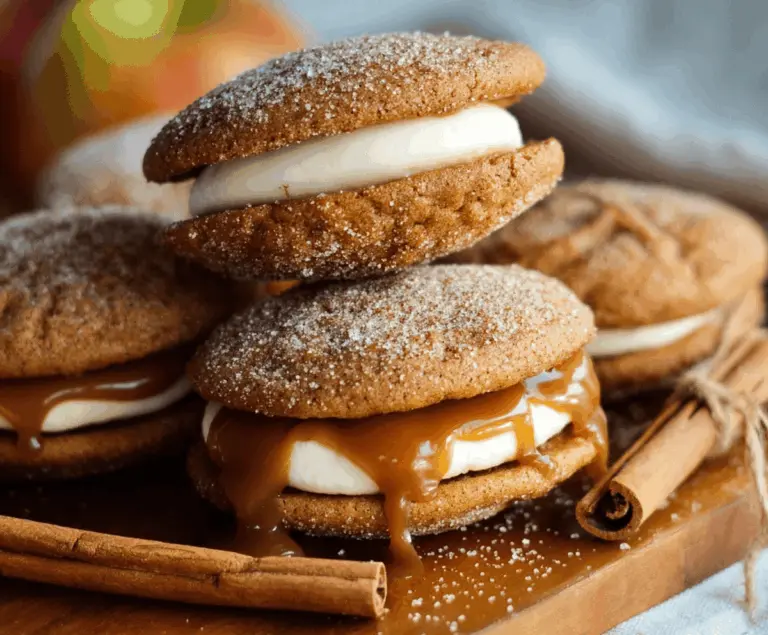 Apple Cider Whoopie Pie Cookies with Caramel