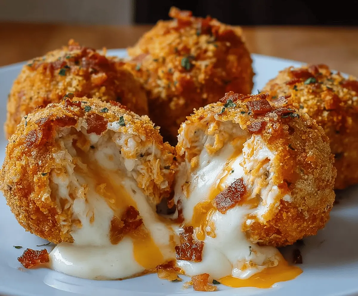 Easy Buffalo Chicken Bacon Mozzarella Bombs