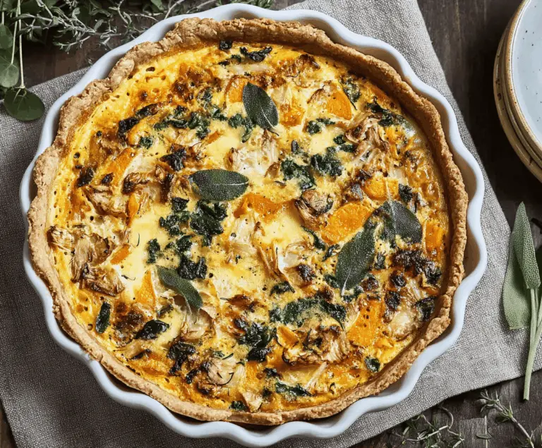 Butternut Squash & Sage Quiche