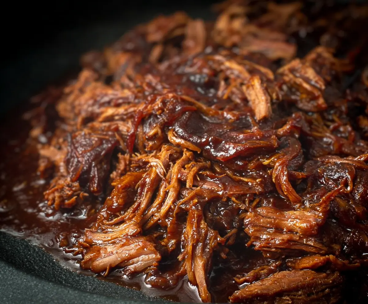 Easy Caramelized Pulled Beef Brisket
