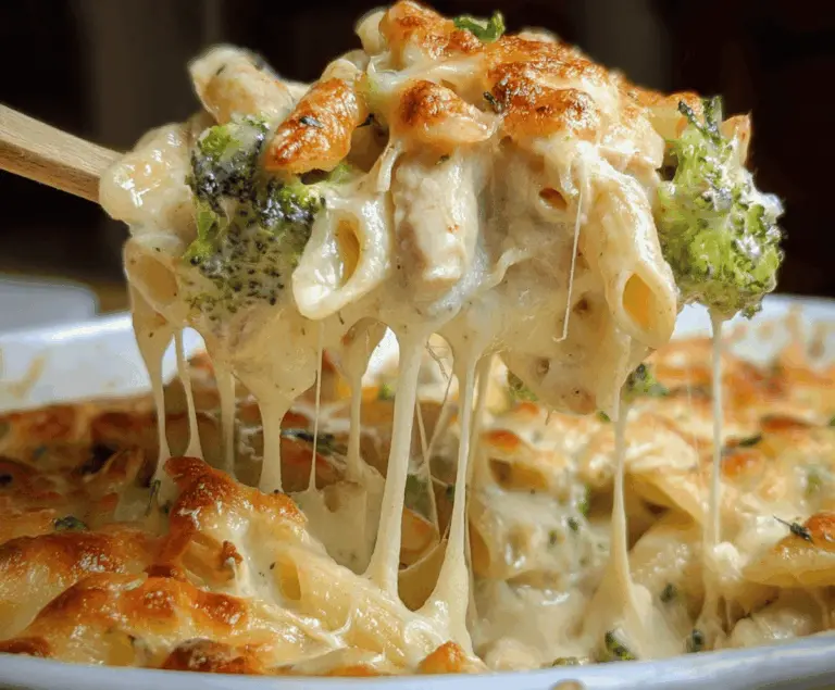 Chicken and Broccoli Alfredo Bake