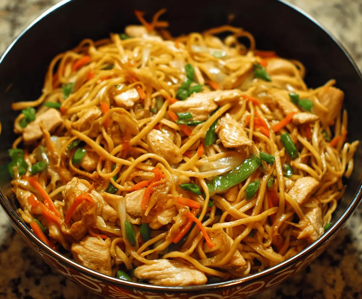 Easy Chicken Chow Mein Recipe