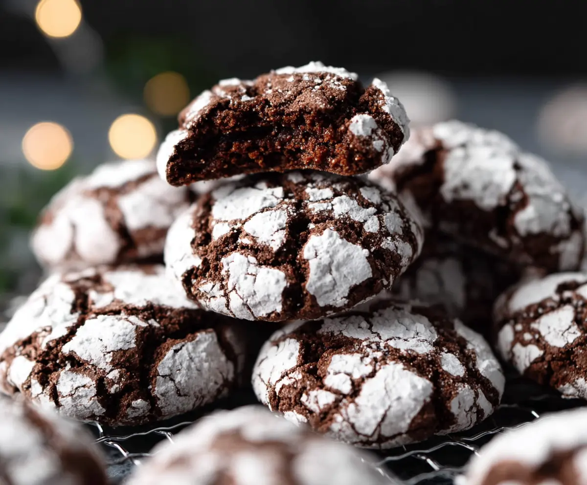 Easy Chocolate Crinkle Cookies Recipe