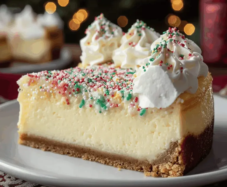Christmas Sugar Cookie cheesecake
