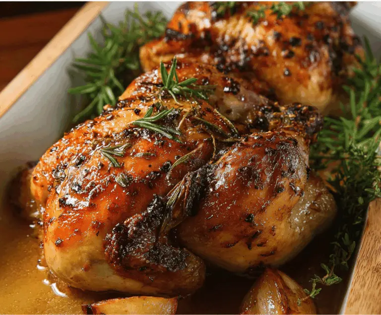Cider Maple Oven Roasted Cornish Hen recipe