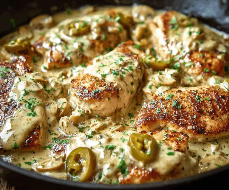 Creamy Pepperoncini Chicken Skillet