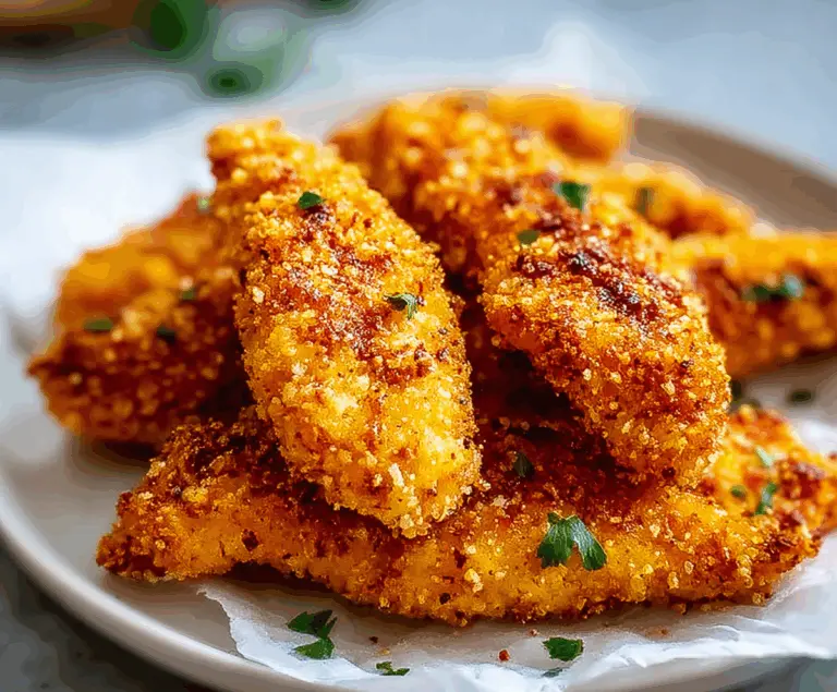 Crispy Homemade Baked Chicken Tenders