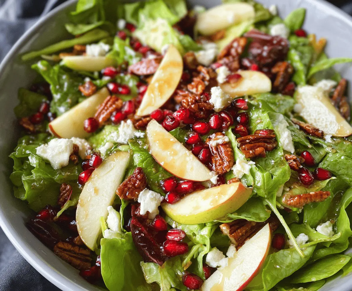 Crunchy Fall Apple Salad with Maple Vinaigrette