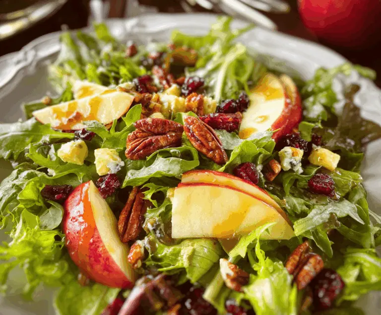 Crunchy Fall Apple Salad with Maple Vinaigrette