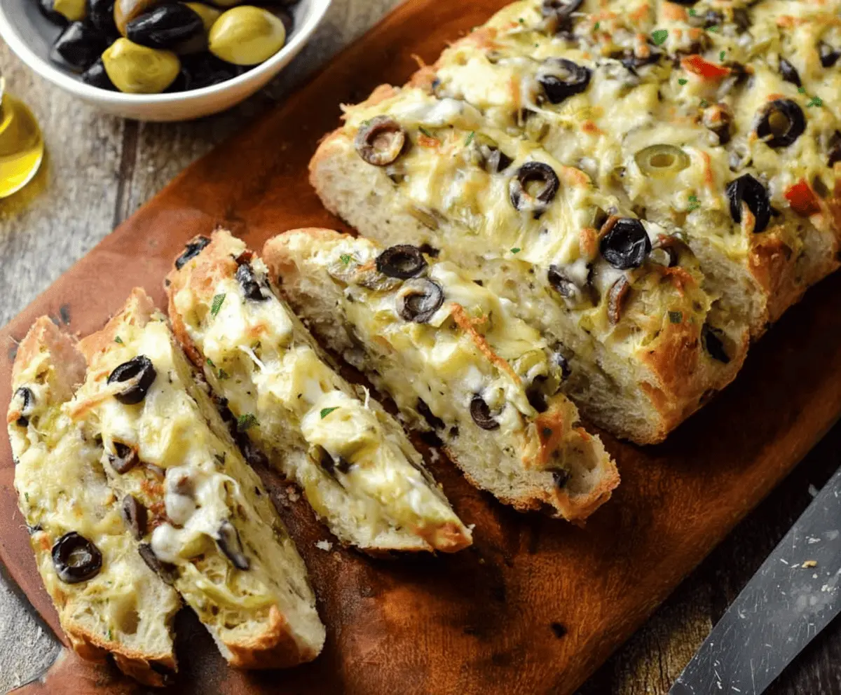 Easy Olive Cheese Bread Recipe