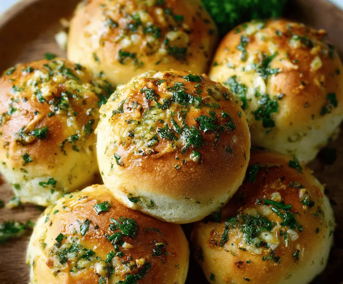 Easy Garlic Bread Rolls Recipe