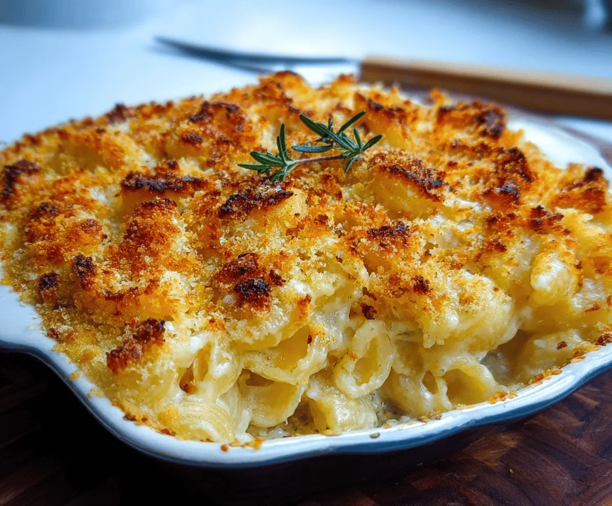 Gourmet Baked Mac and Cheese with Crunch