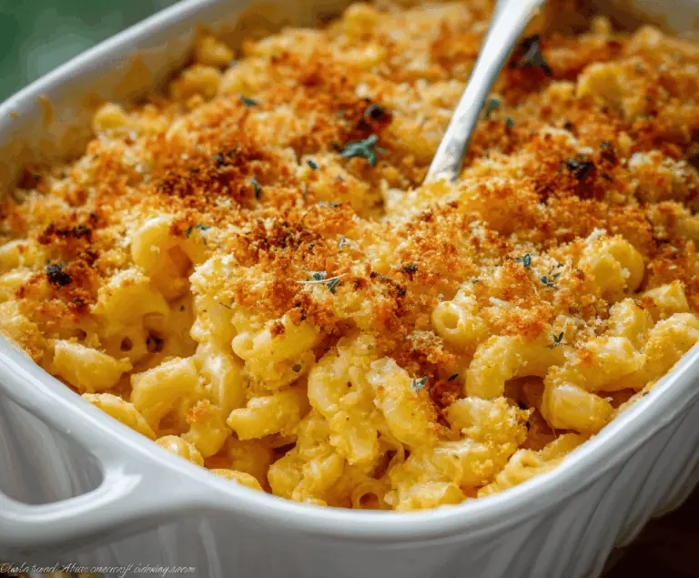 Gourmet Baked Mac and Cheese with a Crunch