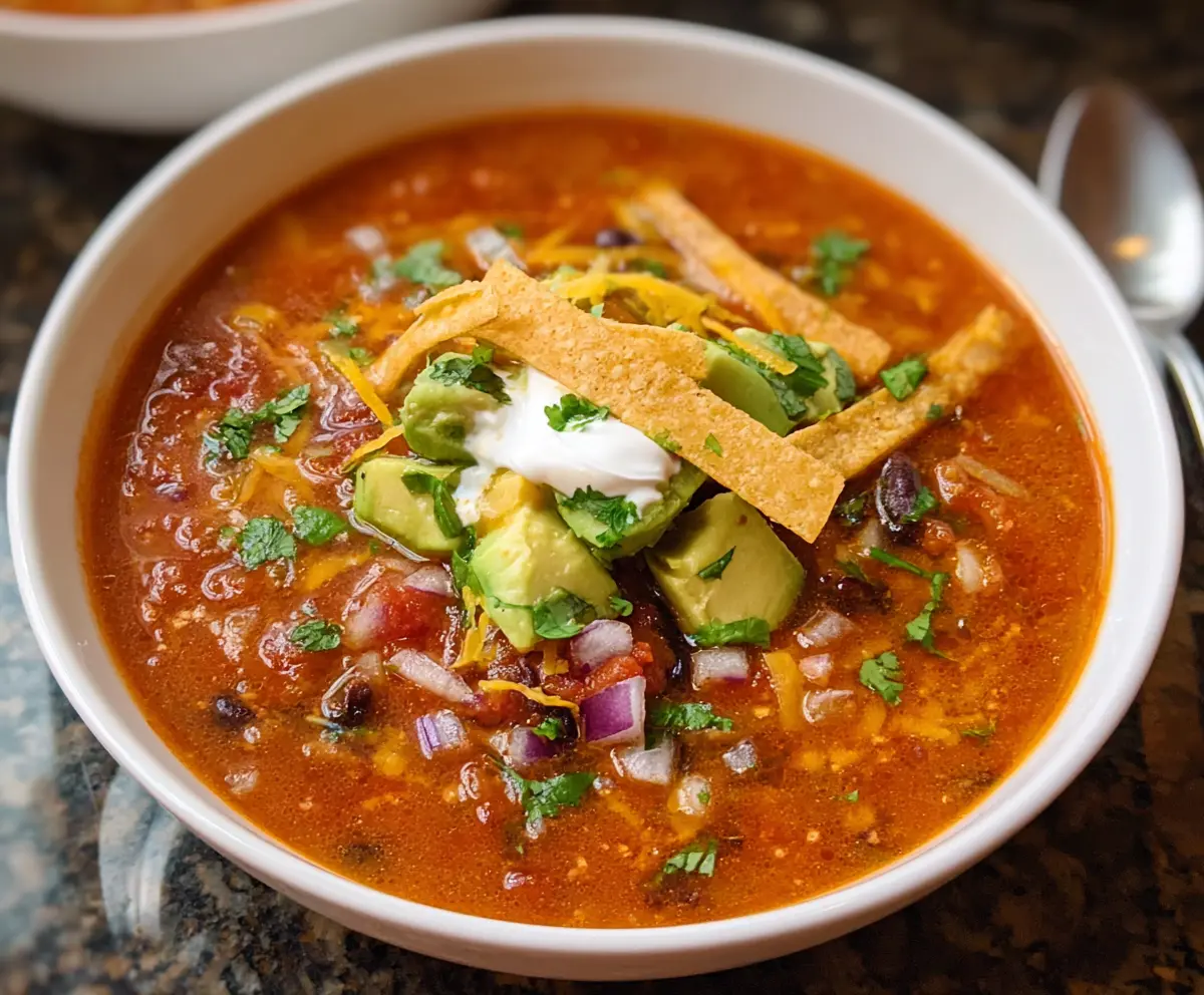 Easy Homemade Tortilla Soup Recipe