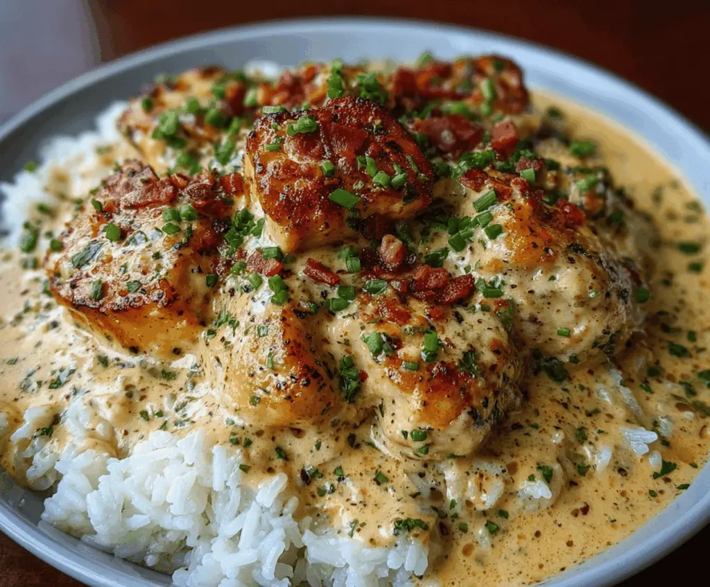 How to Make Creamy Smothered Chicken and Rice
