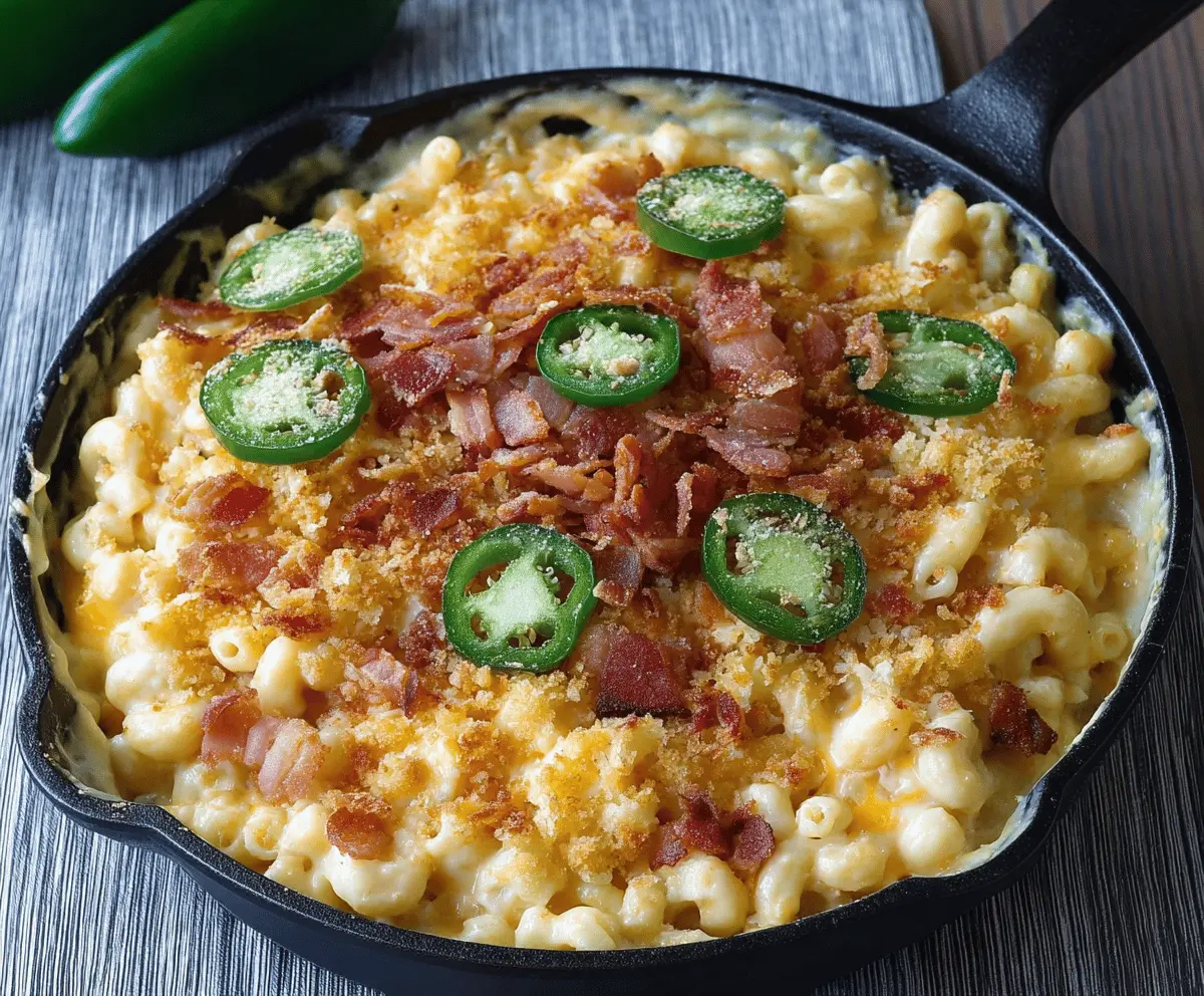 Creamy Jalapeño Popper Mac and Cheese