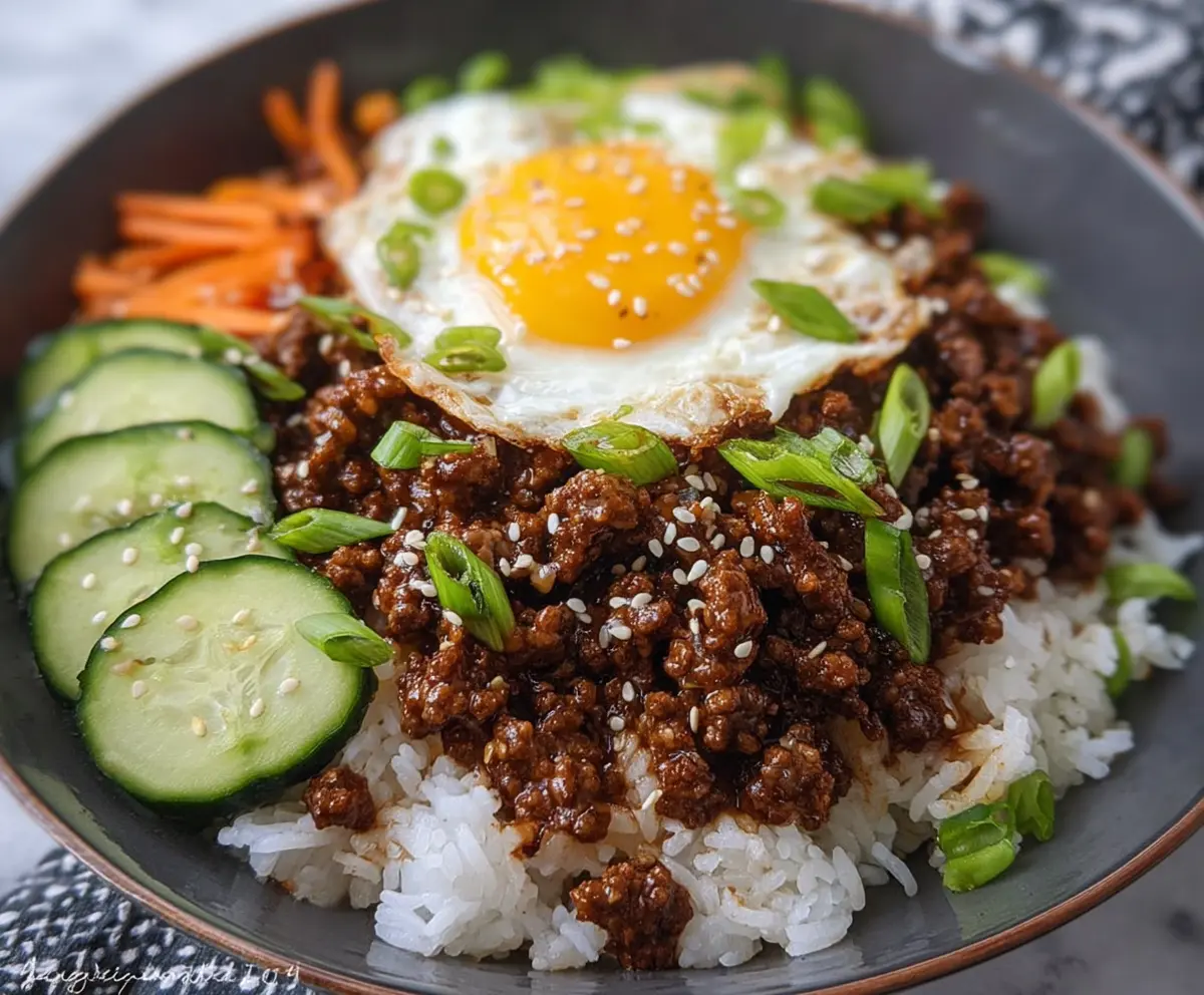 Easy Korean Ground Beef Bowl