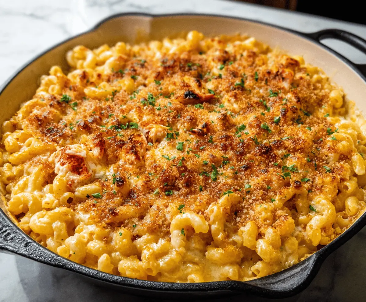 Creamy Lobster Mac and Cheese